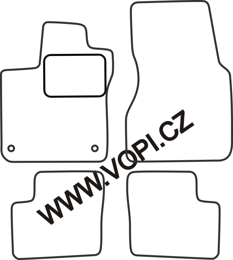 Autokoberce Renault Twingo 09/2014 - Royalfit (3891)